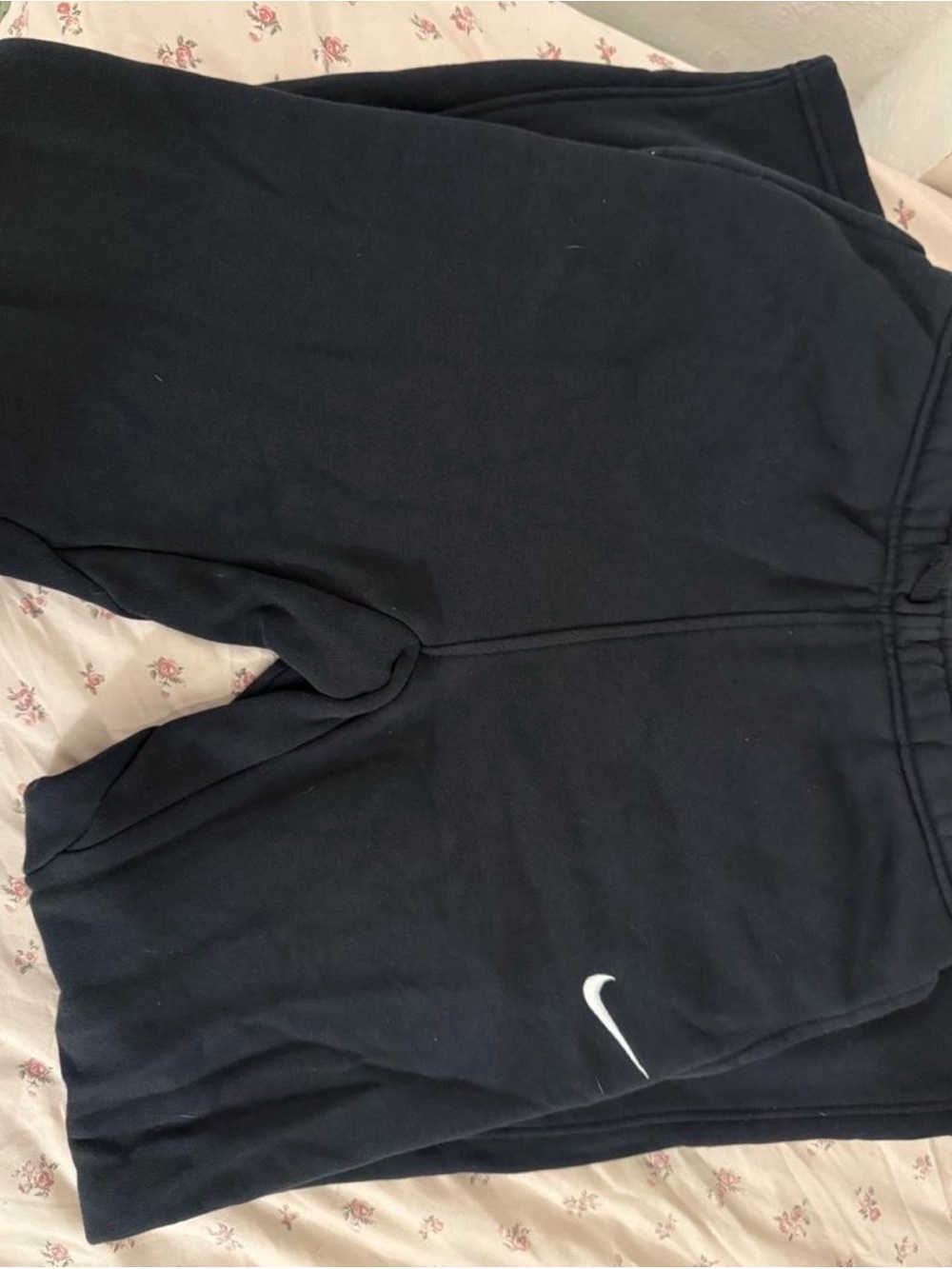 Nike Black Kids' Sweatpants with White Swoosh
